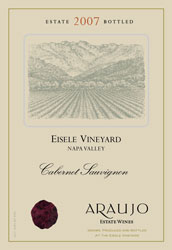 Wine Label for Araujo Estate Wines
