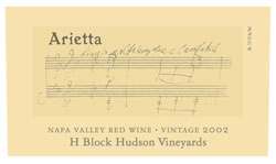 Wine Label for Arietta