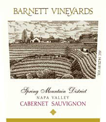 Wine Label for Barnett Vineyards