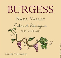 Wine Label for Burgess Cellars