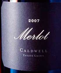 Wine Label for Caldwell Vineyard and Winery