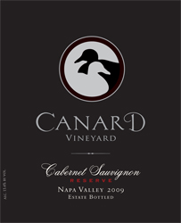 Wine Label for Canard Vineyard