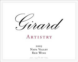 Wine Label for Girard Winery