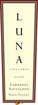Label for Luna Vineyards