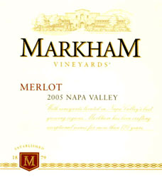 Wine Label for Markham Vineyards