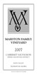 Label for Marston Family Vineyard, LLC