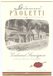 Wine Label for Paoletti Estates Winery