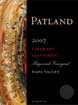 Label for Patland Estate Vineyards