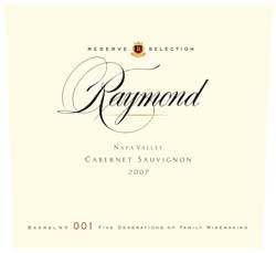 Wine Label for Raymond Vineyard & Cellar