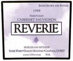 Wine Label for Reverie on Diamond Mountain