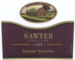 Wine Label for Sawyer Cellars