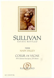 Wine Label for Sullivan Vineyards