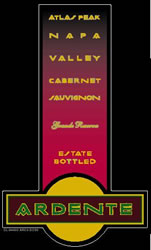 Wine Label for Ardente Winery