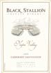 Label for Black Stallion Winery