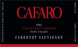Wine Label for Cafaro Cellars