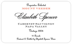 Wine Label for Elizabeth Spencer