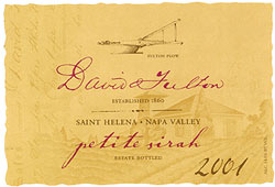 Wine Label for David Fulton Winery