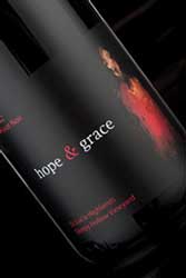 Wine Label for hope & grace Winery