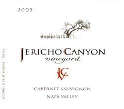 Wine Label for Jericho Canyon Vineyard