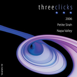 Wine Label for Three Clicks Wines