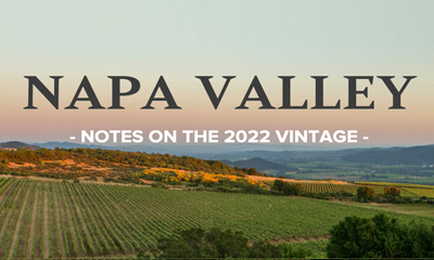 Napa Valley 2022 Vintage Notes