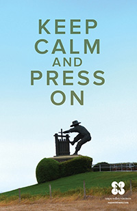 Keep Calm and Press On Poster